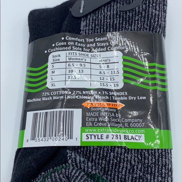 Loose Fit Stays Up Crew Sock - Picture 2 of 2